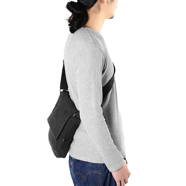 Túi Đeo Chéo Nam Rothco 5795 Vintage Canvas Military Tech Bag Màu Đen - Túi xách - Vua Hàng Hiệu