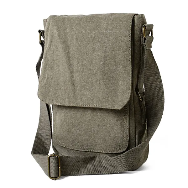 Túi Đeo Chéo Nam Rothco 5795 Vintage Canvas Military Tech Bag Màu Xám - Túi xách - Vua Hàng Hiệu