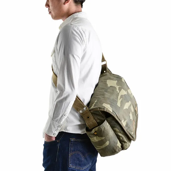 Túi Đeo Chéo Nam Rothco Vintage Washed Canvas Messenger Bag Màu Camo - Túi xách - Vua Hàng Hiệu