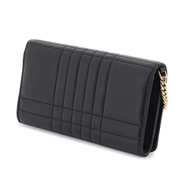 Túi Đeo Chéo Nữ Burberry Quilted Leather Mini Lola Bag 8062338 Black Light Gold Màu Đen - 4