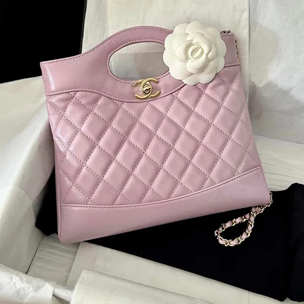 Túi Đeo Chéo Nữ Chanel Small C31 Shopper Pink Lambskin Light Gold Hardware Màu Hồng - Túi xách - Vua Hàng Hiệu