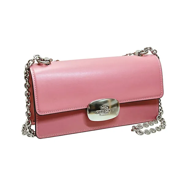 Túi Đeo Chéo Nữ Coach Eliza Flap Crossbody CP008 Màu Hồng