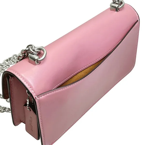 Túi Đeo Chéo Nữ Coach Eliza Flap Crossbody CP008 Màu Hồng