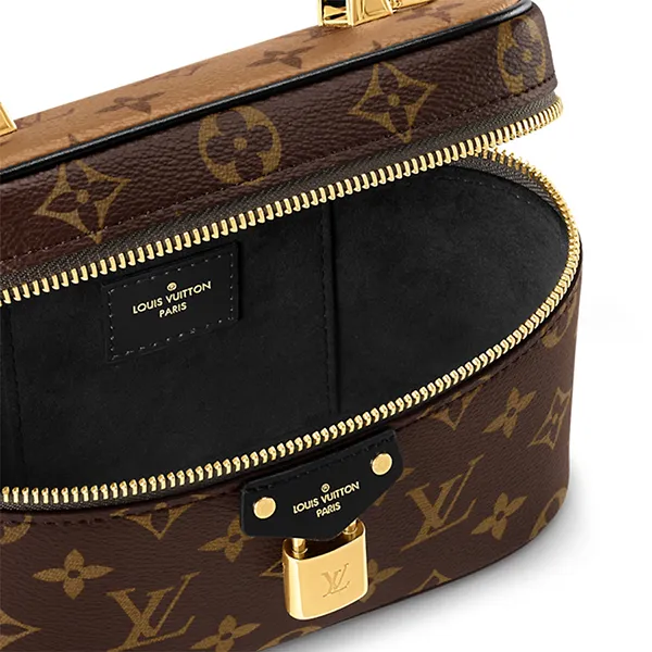 Túi Đeo Chéo Nữ Louis Vuitton LV Vanity Chain Pouch M47125 Màu Nâu - 4