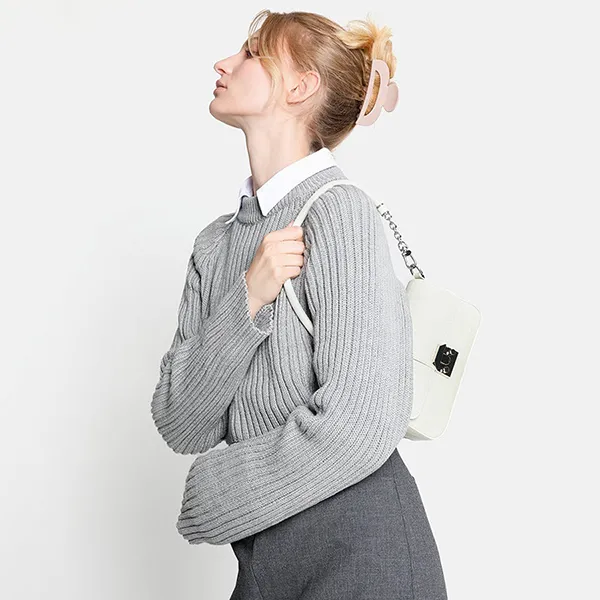 Túi Đeo Vai Nữ Pazzion Amarilla Shoulder Bag 3517BEG00M Màu Trắng Kem - Túi xách - Vua Hàng Hiệu