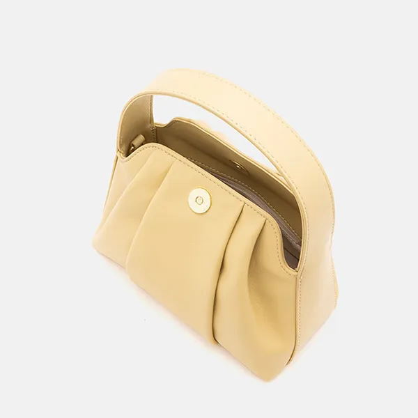 Túi Đeo Chéo Nữ Pazzion Lottie Pleated Bag 9637YEL00M Màu Vàng - Túi xách - Vua Hàng Hiệu