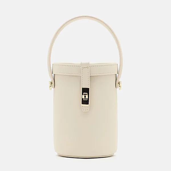 Túi Đeo Chéo Nữ Pazzion Nicolette Leather Cylinder Bag 9546BEG00S Màu Beige - Túi xách - Vua Hàng Hiệu
