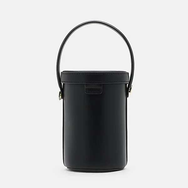 Túi Đeo Chéo Nữ Pazzion Nicolette Leather Cylinder Bag 9546BLK00S Màu Đen - Túi xách - Vua Hàng Hiệu