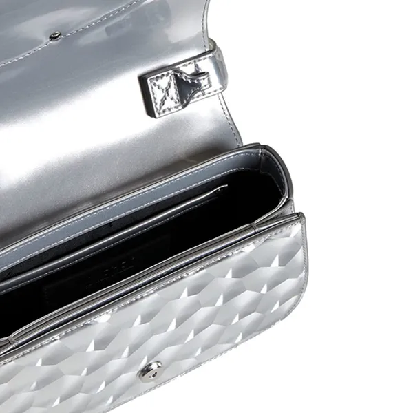 Túi Đeo Vai Nữ Diesel 1DR 3D Strobe Effect Shoulder Bag X08396P6714H0535 Màu Bạc