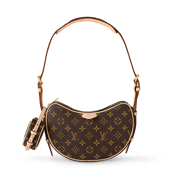 Túi Đeo Vai Nữ Louis Vuitton LV MM Croissant Bag M46828 Màu Nâu Be - Túi xách - Vua Hàng Hiệu