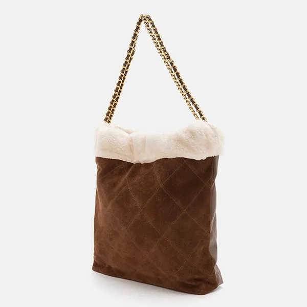 Túi Đeo Vai Nữ Pazzion Isla Chained Shoulder Bag M-7715DBR00L Màu Nâu Đậm - Túi xách - Vua Hàng Hiệu