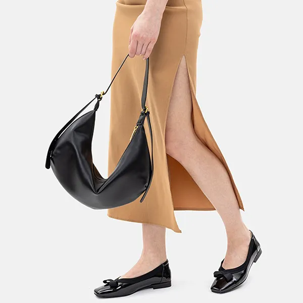 Túi Đeo Vai Nữ Pazzion Shayla Crescent Bag 227BLK00L Màu Đen - Túi xách - Vua Hàng Hiệu