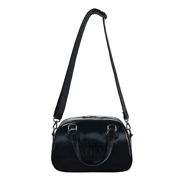 Túi Tote Nữ Acmé De La Vie ADLV Dempsey Enamel Bowling Tote Bag ADLV-24SS-ACENBT-BLK Màu Đen - Túi xách - Vua Hàng Hiệu
