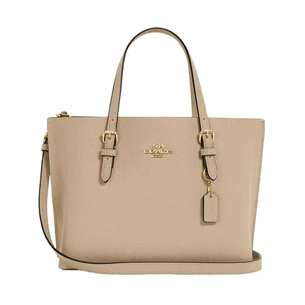 Túi Tote Nữ Coach Mollie 25 Taupe C4084 Màu Nâu Be