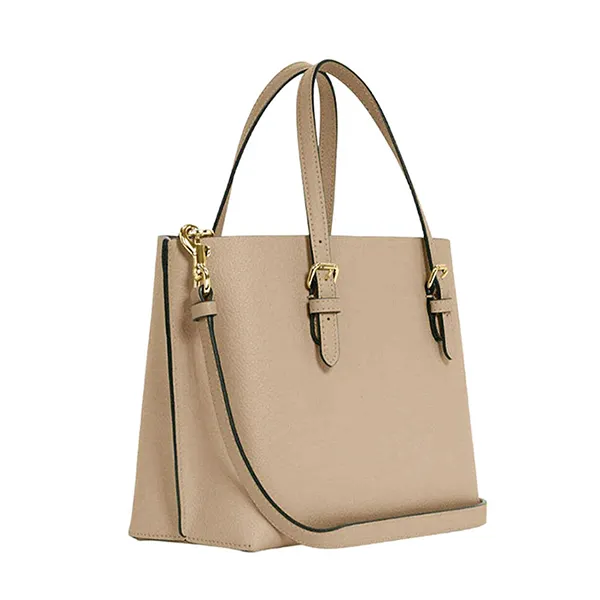 Túi Tote Nữ Coach Mollie 25 Taupe C4084 Màu Nâu Be