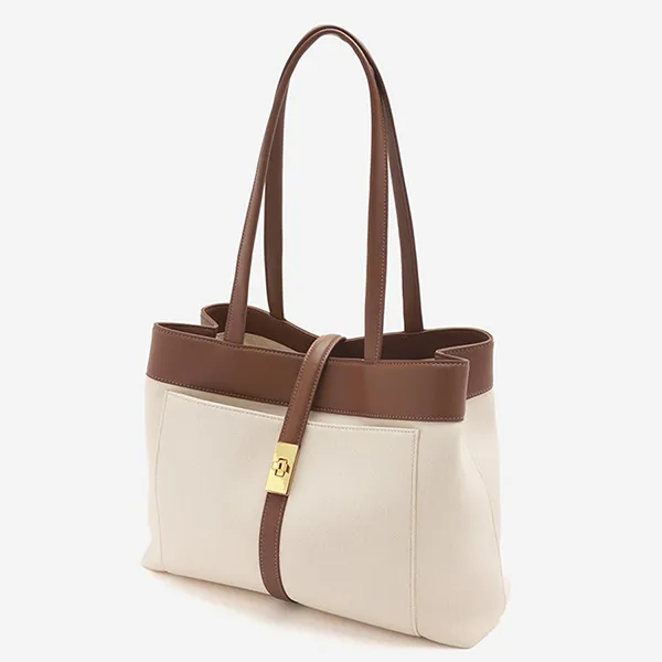 Túi Tote Nữ Pazzion Viridis Handbag 7521BRN00L Màu Nâu/Be