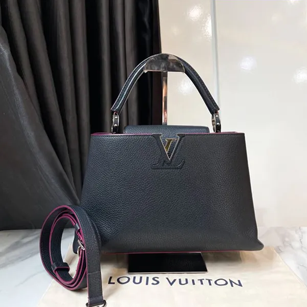 Túi Xách Nữ Louis Vuitton LV Dark Blue Capucines MM M42245 Màu Xanh Đen - Túi xách - Vua Hàng Hiệu