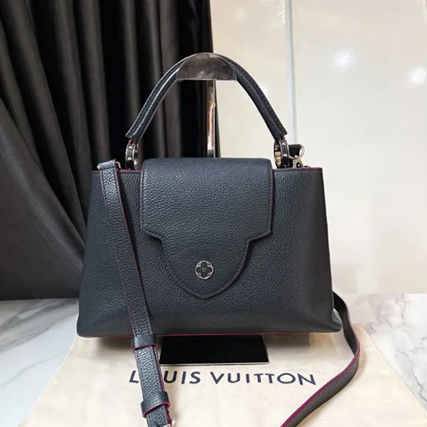 Túi Xách Nữ Louis Vuitton LV Dark Blue Capucines MM M42245 Màu Xanh Đen - Túi xách - Vua Hàng Hiệu