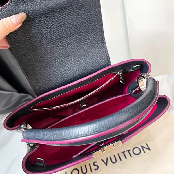 Túi Xách Nữ Louis Vuitton LV Dark Blue Capucines MM M42245 Màu Xanh Đen - Túi xách - Vua Hàng Hiệu