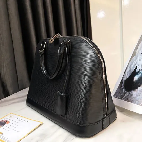 Túi Xách Tay Nữ Louis Vuitton LV Alma PM Hand Bag Black Màu Đen