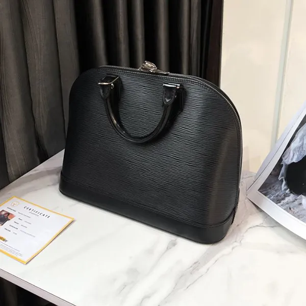 Túi Xách Tay Nữ Louis Vuitton LV Alma PM Hand Bag Black Màu Đen