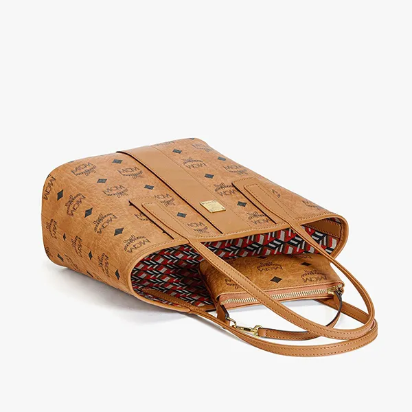 Túi Xách Tay Nữ MCM Mini Reversible Liz Shopper In Visetos MWPDALR01CO001 Màu Nâu - Túi xách - Vua Hàng Hiệu