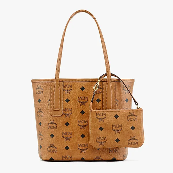 Túi Xách Tay Nữ MCM Mini Reversible Liz Shopper In Visetos MWPDALR01CO001 Màu Nâu - Túi xách - Vua Hàng Hiệu