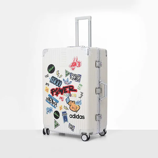 Vali Adidas Sticker Suitcase Cream Màu Trắng Kem Size 28inch - Túi xách - Vua Hàng Hiệu