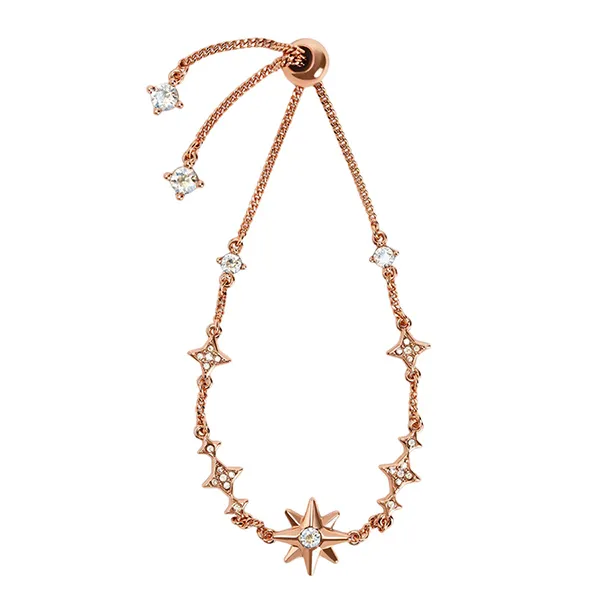 Vòng Đeo Tay Nữ Charles & Keith CNK Star Motif Crystal-Embellished Bracelet - Rose Gold 12120340 Màu Vàng Hồng