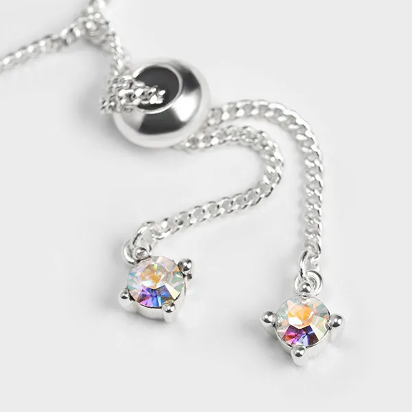 Vòng Đeo Tay Nữ Charles & Keith CNK Star Motif Crystal-Embellished Bracelet - Silver 12120340 Màu Bạc