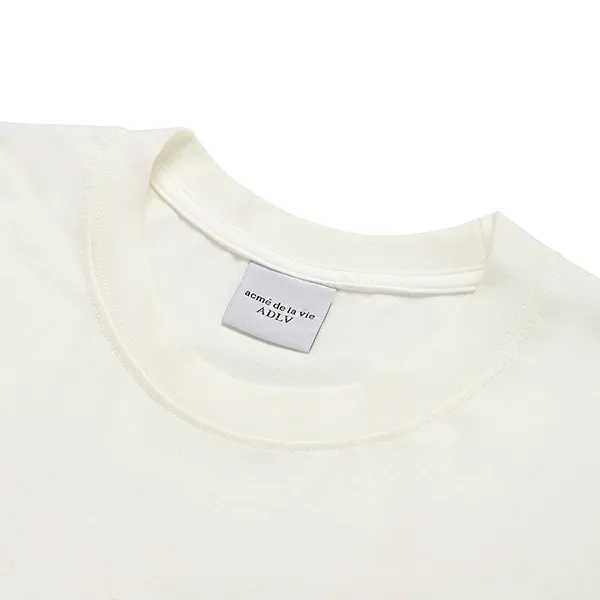 Áo Phông Acmé De La Vie ADLV Fuzzy Font Dragon Short Sleeve T-Shirt Màu Trắng Kem - 5