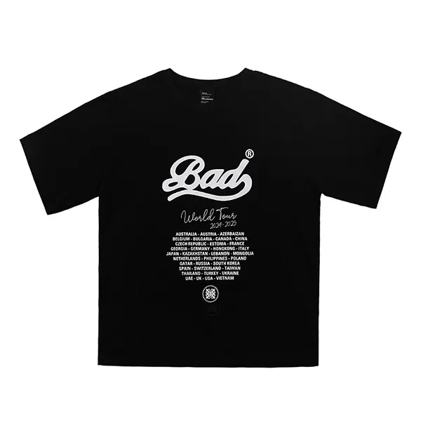 Áo Phông Badblood World Tour W-Tee24-032 Tshirt Màu Đen - Thời trang - Vua Hàng Hiệu