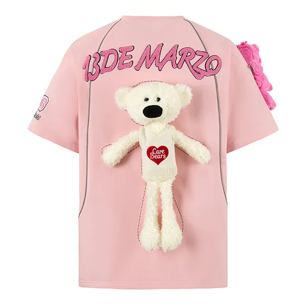 Áo Phông Nữ 13 De Marzo Hug Squad T-shirt Màu Hồng Size S