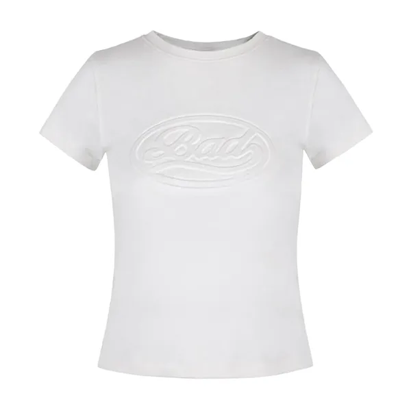 Áo Phông Nữ Badblood Oval Logo W-Tee24-027 Tshirt Màu Trắng