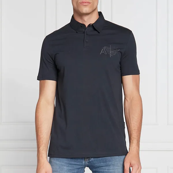 Áo Polo Nam Armani Exchange A/X Polo Shirt 6LZFHG ZJ5LZ GC03 Màu Đen Size XS