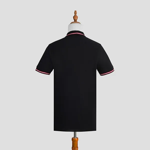 Áo Polo Nam Bally Viền Cổ Logo Thêu Chữ Trước Ngực 603843 Màu Đen Size XS - 4