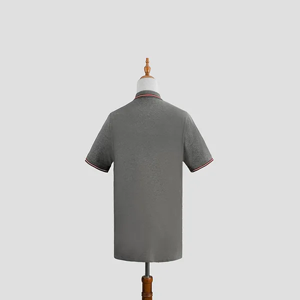 Áo Polo Nam Bally Viền Cổ Thêu Chữ Trước Ngực 603843 Màu Xám Size XS - Thời trang - Vua Hàng Hiệu