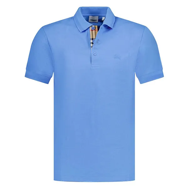 Áo Polo Nam Burberry Eddie With Equestrian Knight Embroidered Vivid Cobalt 8078093 Màu Xanh Size S - 2
