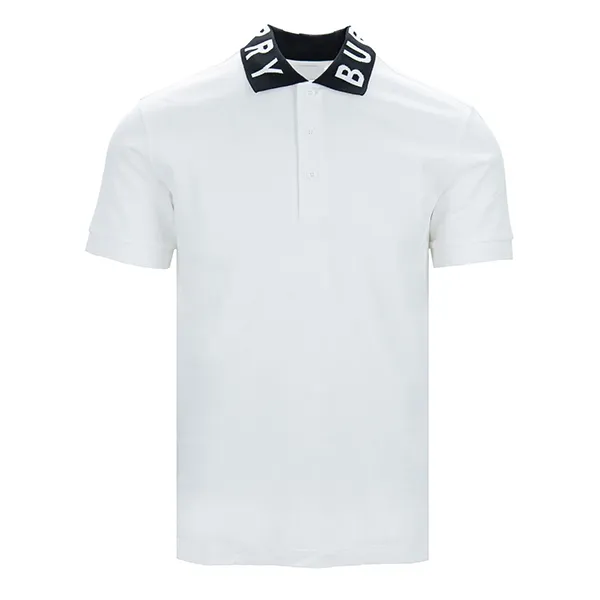 Áo Polo Nam Burberry White Polo Shirt 8067537 Màu Trắng Size S - 2