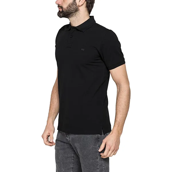 Áo Polo Nam Carrera Jeans Cotton T819B075AL_899 Màu Đen Size M