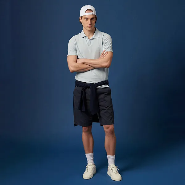 Áo Polo Nam Carrera Jeans Cotton T824A0077A_628 Màu Xanh Blue Size L
