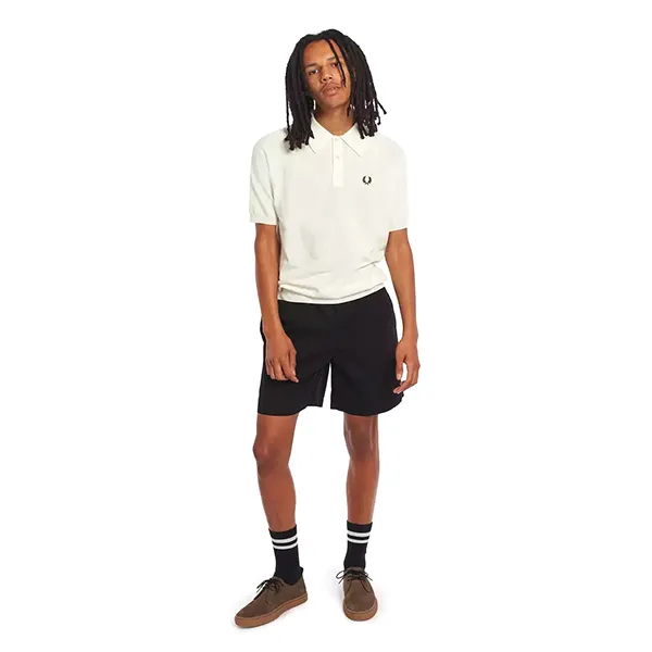 Áo Polo Nam Fred Perry K7303 Raglan Sleeve Knit Polo Shirt Màu Trắng Kem Size S - Thời trang - Vua Hàng Hiệu