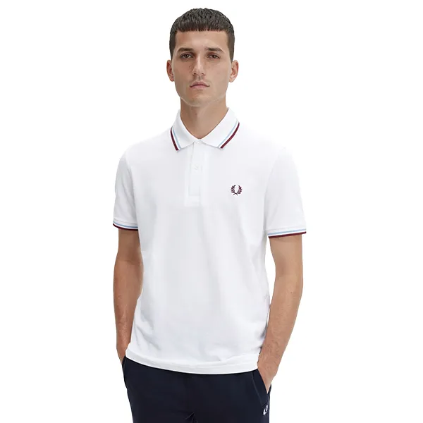 Áo Polo Nam Fred Perry M12 Cotton Polo Shirt Màu Trắng Size S - Thời trang - Vua Hàng Hiệu
