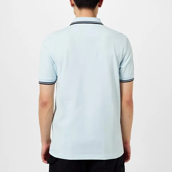 Áo Polo Nam Fred Perry Short Sleeve Twin Tipped Polo Shirt Màu Xanh Da Trời Size S - Thời trang - Vua Hàng Hiệu