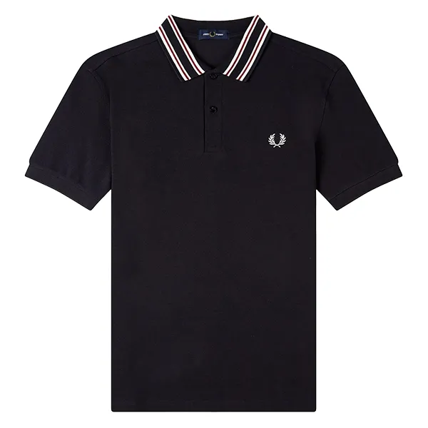 Áo Polo Nam Fred Perry Striped Collar Polo Shirt Màu Đen Size S - Thời trang - Vua Hàng Hiệu