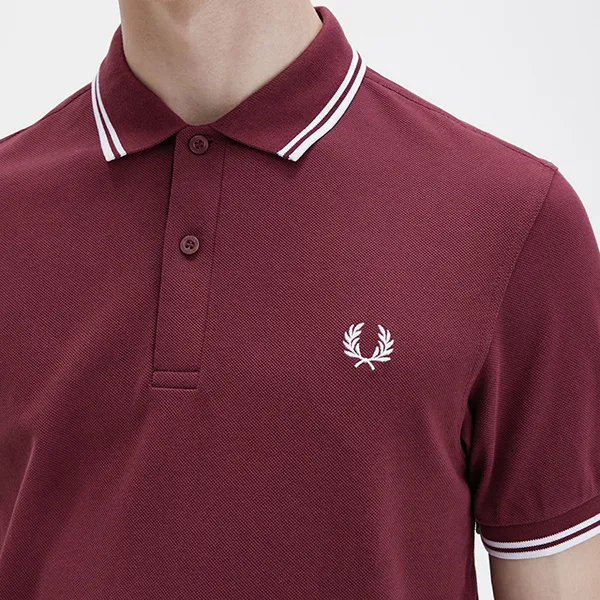 Áo Polo Nam Fred Perry Twin Tipped M3600 - 122 Màu Đỏ Đô Size S - Thời trang - Vua Hàng Hiệu