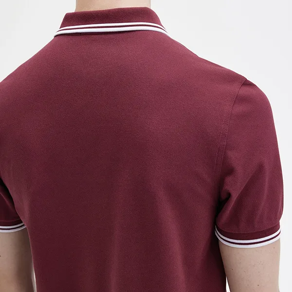 Áo Polo Nam Fred Perry Twin Tipped M3600 - 122 Màu Đỏ Đô Size S - Thời trang - Vua Hàng Hiệu