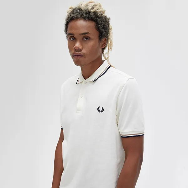 Áo Polo Nam Fred Perry Twin Tipped M3600 - R71 Màu Trắng Size XS - Thời trang - Vua Hàng Hiệu