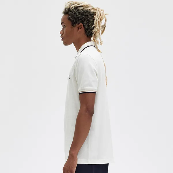 Áo Polo Nam Fred Perry Twin Tipped M3600 - R71 Màu Trắng Size XS - Thời trang - Vua Hàng Hiệu