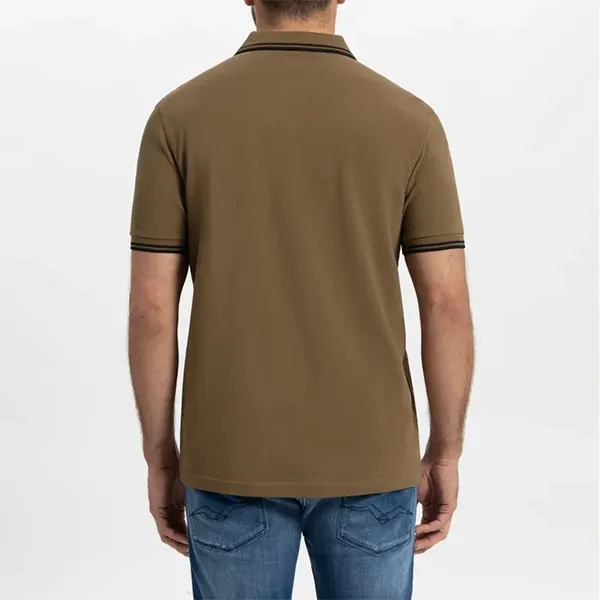 Áo Polo Nam Fred Perry Twin Tipped Polo Shirt Màu Nâu Size S